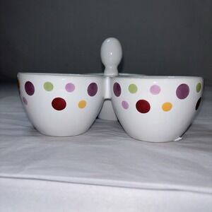 Pampered Chef Simple Additions Dots‎ Trio Condiment Server DISCONTINUED